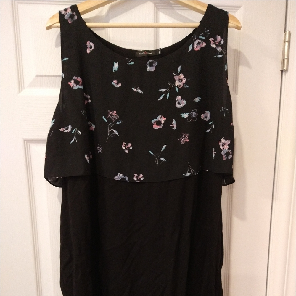 XXL Thyme maternity pregnancy dress with flowery top